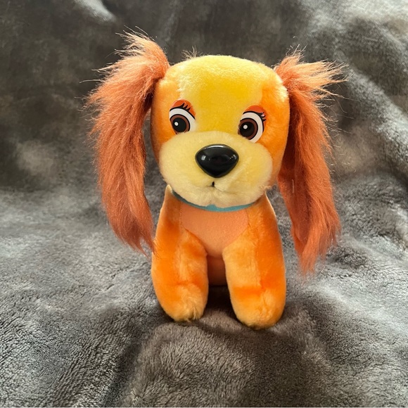 Vintage Walt Disney Lady And The Tramp Lady Plush Dog Stuffed Animal With Tag - Picture 1 of 7
